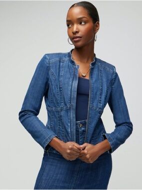 White House Black Market Denim Jacket